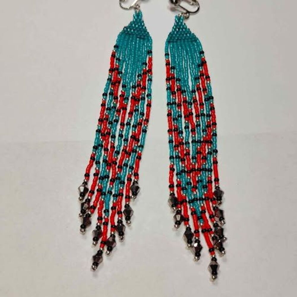 South Weatern Style Fringe Earrings-Wires-Gold